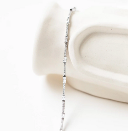 Bracelet Tennis Art déco – En Argent