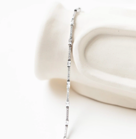 Bracelet Tennis Art déco – En Argent