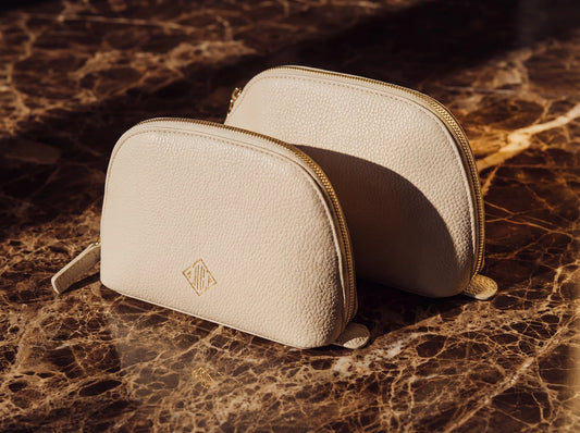 Pochette blanche simili cuir